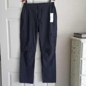 NEW Nonwe M Hiking Outdoor Pant Dk Gray Convertibl